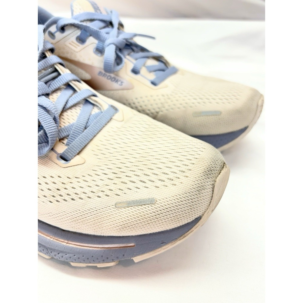 Brooks Adrenaline GTS 22 Shoes Women's Beige Blue Running Sneakers Size 9 - Picture 12 of 16